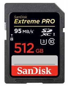 SanDisk Extreme PRO SDXC UHS-I  512 GB card