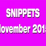 Snippets – November 2015