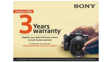 Sony India Announces Additional Warranty on Cameras