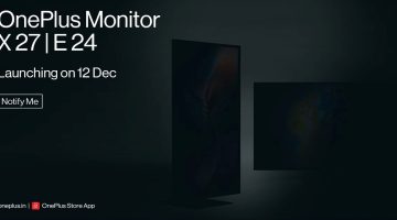 OnePlus unveil New Monitors on December 12